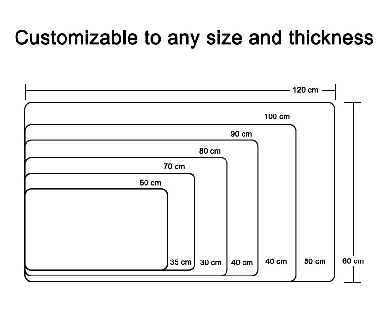 custom size mouse pad