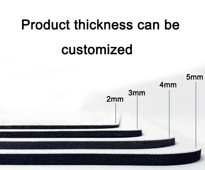 thickness of the mouse pad
