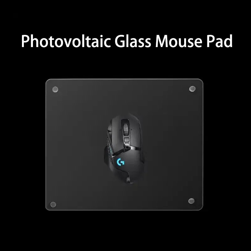 Custom Printing Pattern Tempered Photovoltaic Glass Mouse Pad