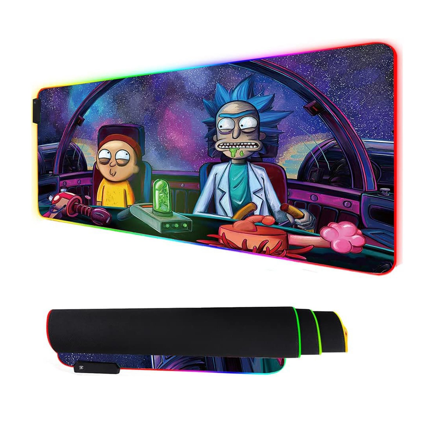 Animation RGB Mouse Pad LED Game Rubber Colorful Table Mat